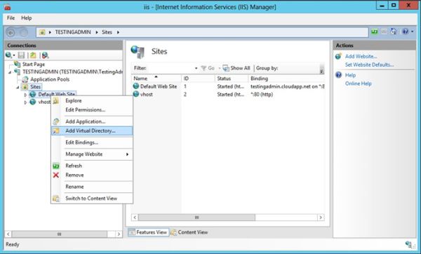 Virtual Hosting Or Virtual Directory Using Iis 7756